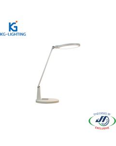 KG Round Folding 4000k Neutral White Desk Lamp in White