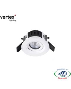 Vertex 8W 3000k Warm White Gimbal LED Downlight